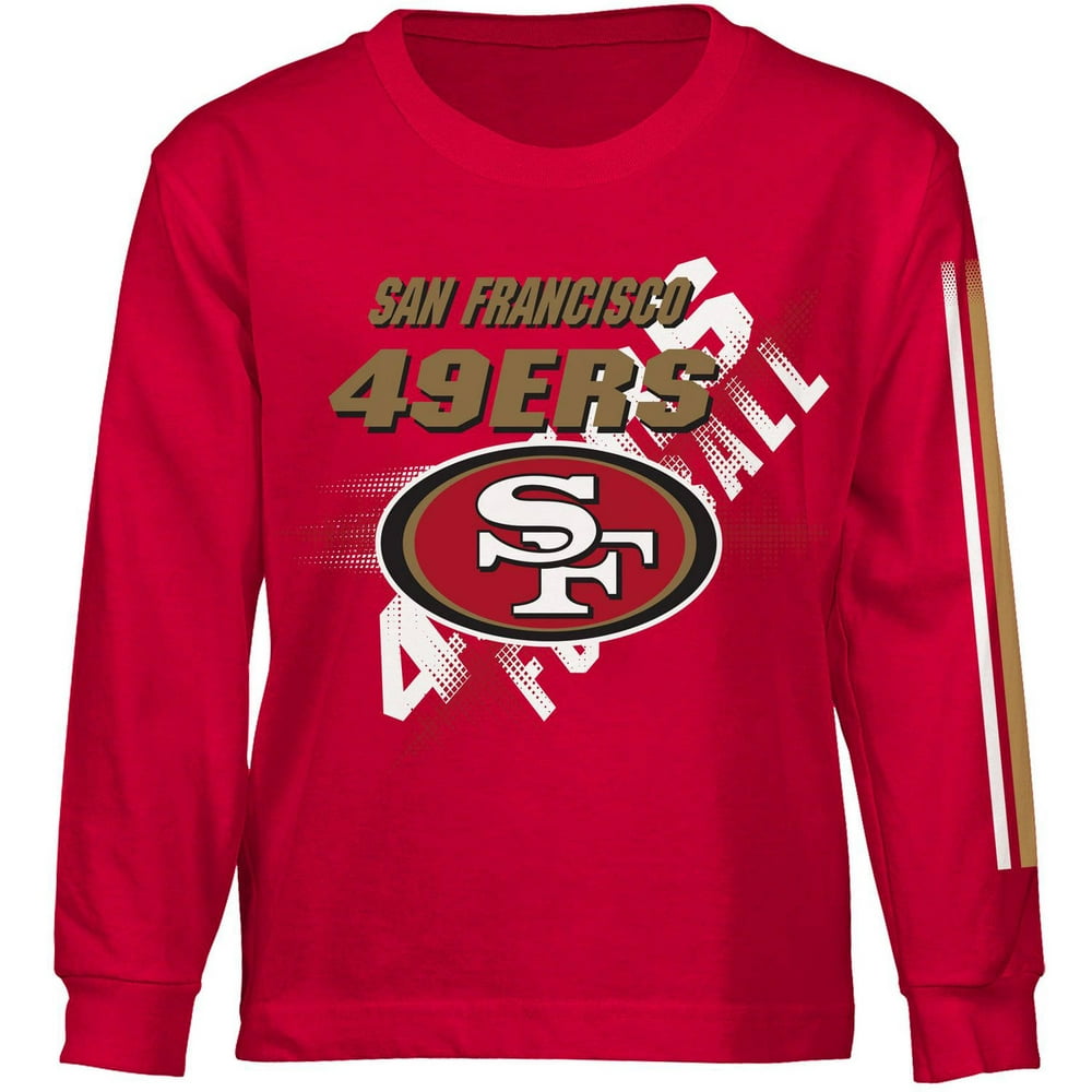 NFL Boys' San Francisco 49ers Long Sleeve Team Tee