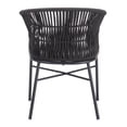 thumbnail image 4 of Freycinet Dining Chair Black Dining Chair, Modern Style, Removable and washable cushion cover, Steel, Outdoor Dining, 4 of 11