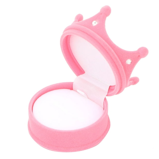 Caja de joyería para anillos, caja de joyería con forma de corona, caja de almacenamiento de anillos personalizada, diseño aerodinámico
