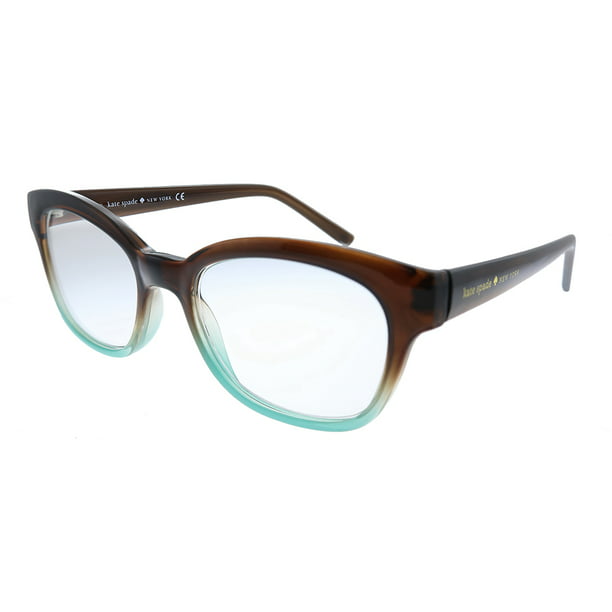 Kate Spade KS AMILIA Plastic Womens Cat-Eye Reading Glasses Brown Blue 50mm  Adult 