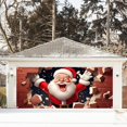 thumbnail image 3 of JJKBVCLO Holiday Cheer Garage Festive Christmas Banner With Bright Colors Festive Design Perfect For Auto Enthusiasts Home Garages Easy Hanging Durable Material, 3 of 3