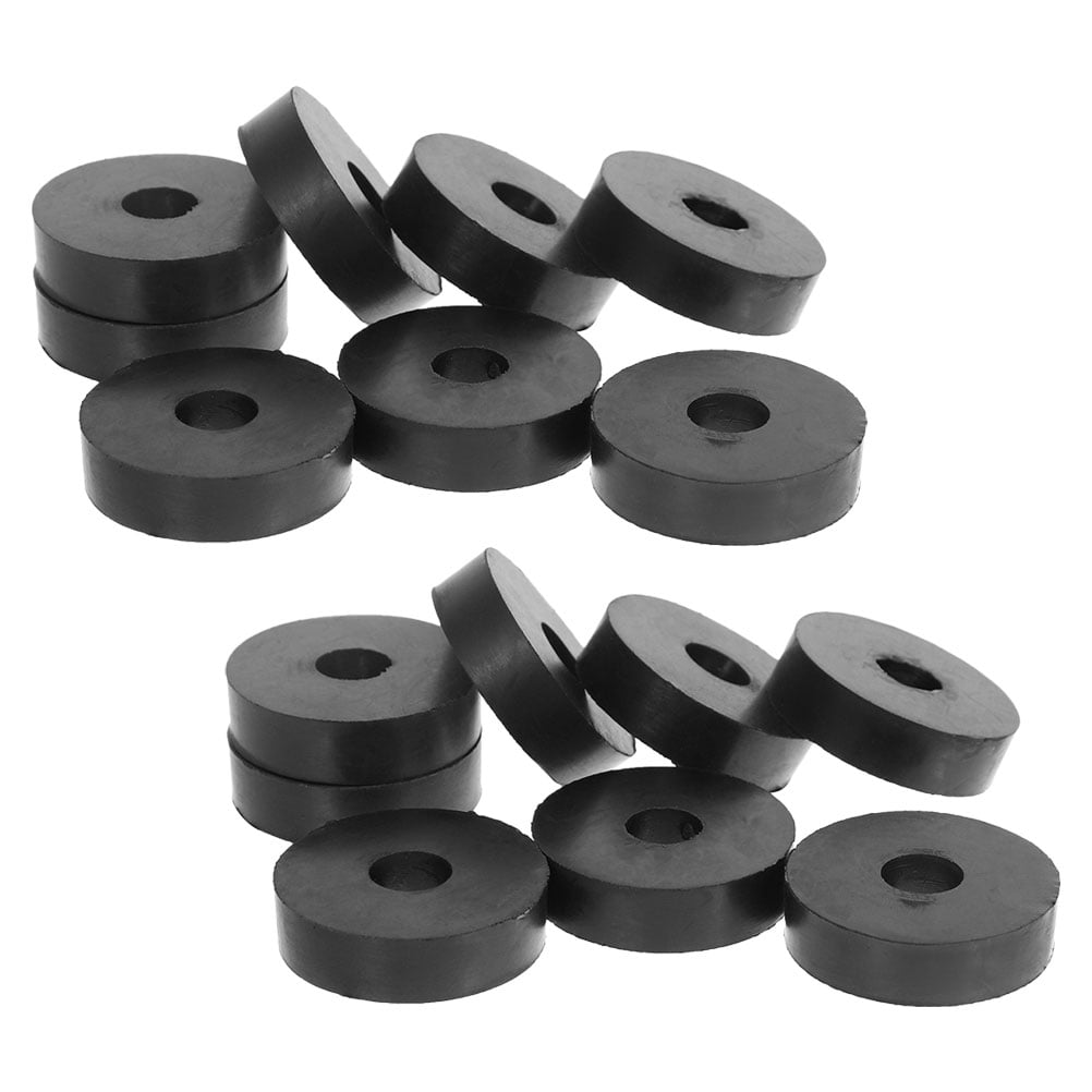 ULTNICE 20Pcs Abrasion Resistant Black Rubber Washers for Household Appliance Repair