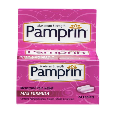 Pamprin Maximum Strength Max Menstrual Pain Relief caplets, 24ct