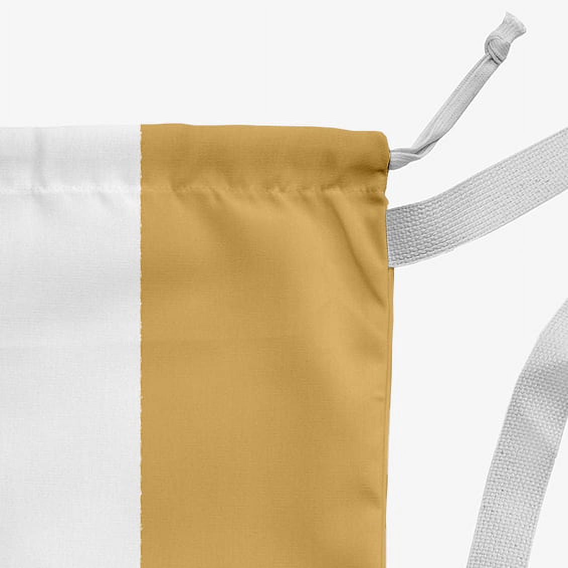 Simply Daisy Joy on a Stripe 28 x 36 in Yellow Laundry Bag