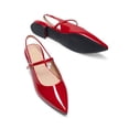 thumbnail image 4 of Women’s Pointed Toe Slingback Flats, Adjustable Ankle Strap Low Heel Dress Shoes for Work & Daily Wear, 4 of 8