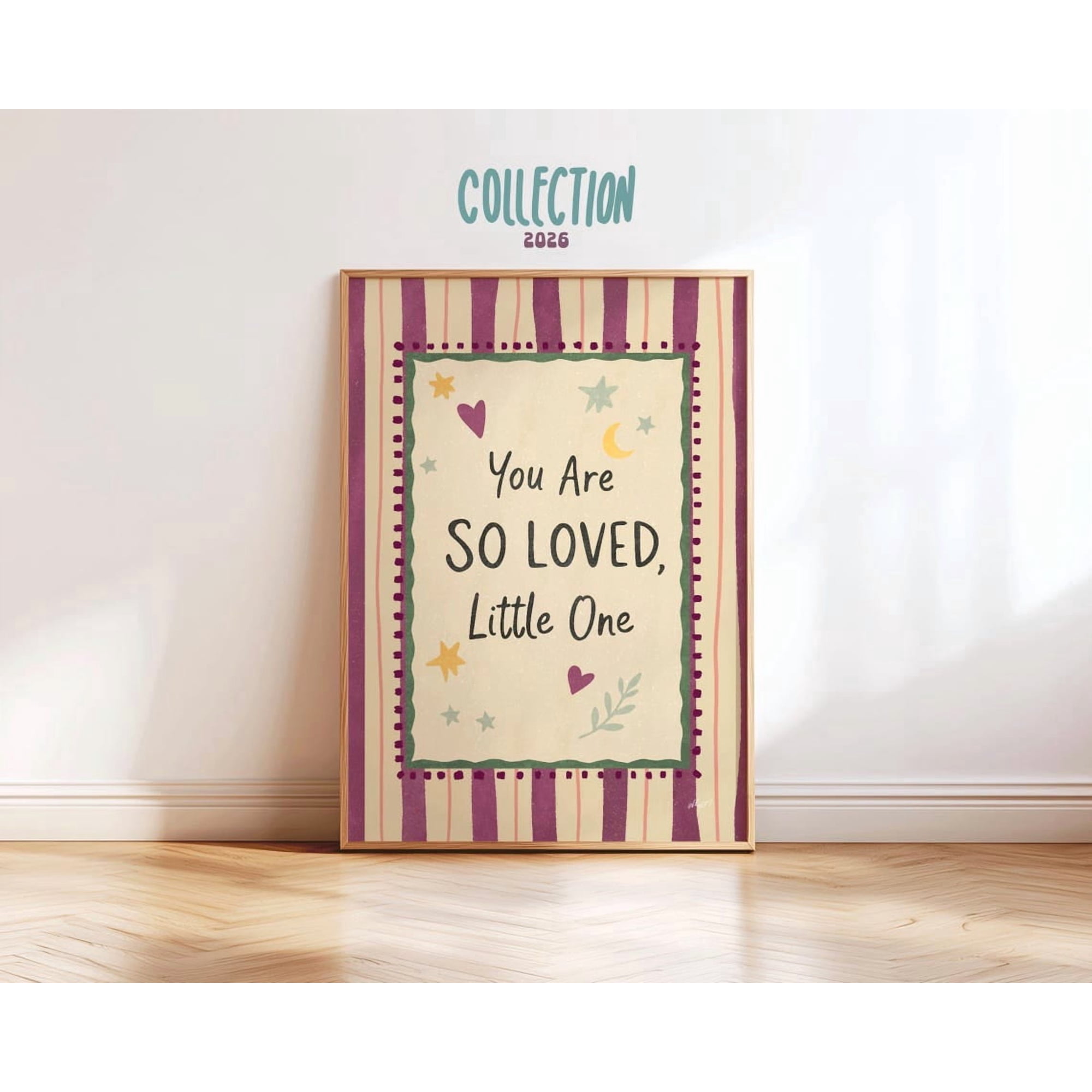 Neutral Inspirational Quote Wall Art Print, Baby Nursery Decor