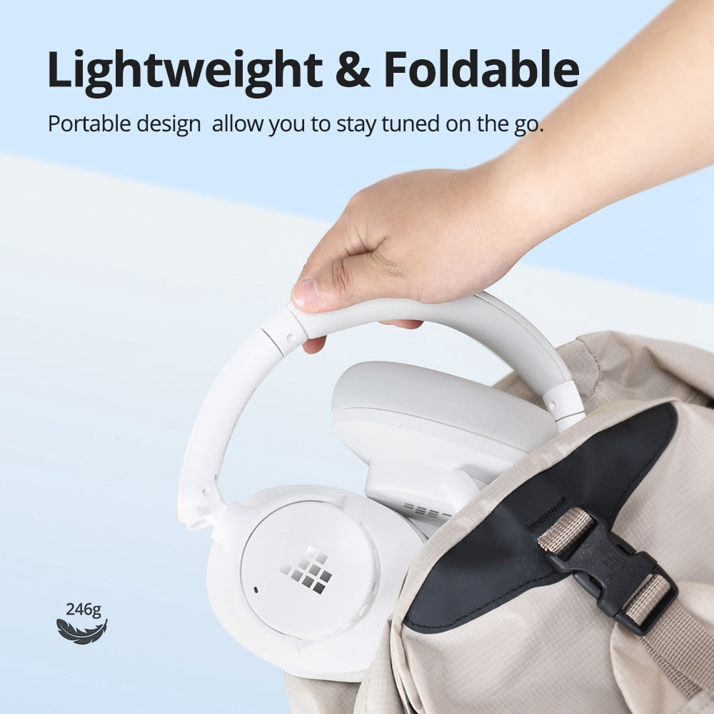 Tronsmart SOUNFII Q20 Bluetooth Single Feed Noise Cancelling Over-Ear Headphones White