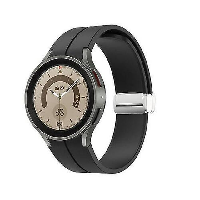 Compatible Samsung Galaxy Watch 5/5 Pro Band, No Gap Silicone Sport Watch Band Replacement Watch Strap