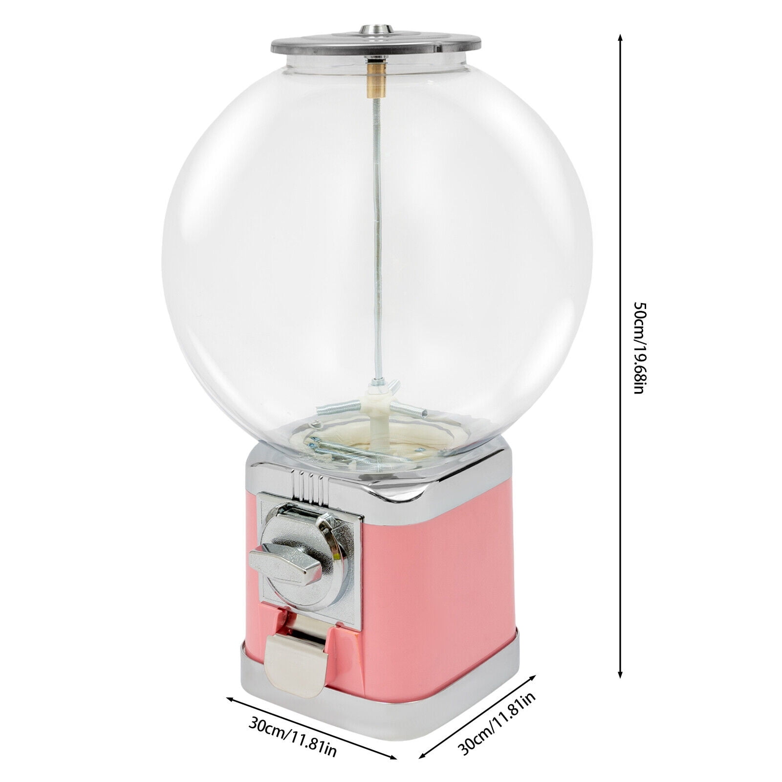 Large Capacity Vending Machine Pink Twister Ball Dispenser Gumball Machine