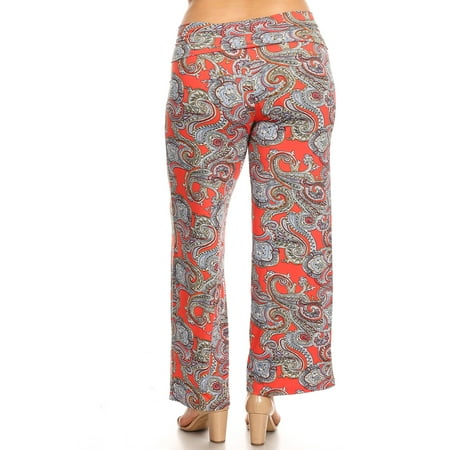 pants paisley palazzo printed mark plus