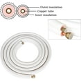 thumbnail image 3 of PET-U 16FT Air Conditioning Copper Tubing Hose Extension 1/4" and 1/2" Twin Copper Hoses Insulated Copper Hoses Fit for Mini Split Air Conditioner, 3 of 6