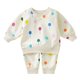 thumbnail image 1 of Gibobby Conjunto de ropa de bebé Sudadera de globos coloridos para niños pequeños, ropa deportiva para niños, ropa para bebés, conjunto de camisetas para niñas(Beige,2-3 Años), 1 of 5