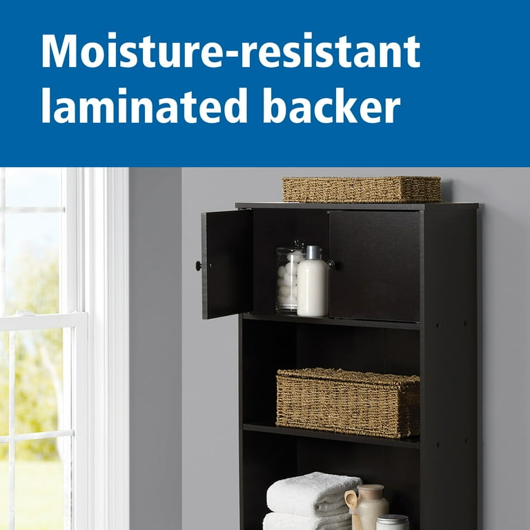 Free Shipping! Mainstays Over-The-Toilet Storage Cabinet Espresso