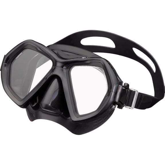 Reef Tourer Máscara de Snorkel X-Plore para Adultos, de Dos Ventanas, Color Negro