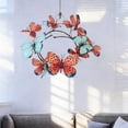 thumbnail image 4 of SIYTUAU Orange Green Gradient Rattan Butterfly Garland Artificial Decorative Vine For Walls Balustrades Arch Spring Party Decor E, 4 of 7