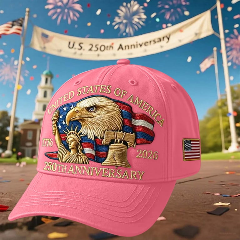 U.S. 250th Anniversary Patriotic Baseball Hat, Eagle  display picture 2