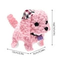 thumbnail image 3 of Realistic Interactive Puppy Toy Walking Barking Moving Dog With Hat Head Tail Wagging Lifelike Stuffed Animal For Kids, 3 of 8