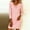 c001Pink, variant on LNWUY Women's Elegant Cowl Neck Eyelets Dress Loose Solid Color Summer Long Sleeve Ladies Cocktail Party Beach Dresses Blue XL
