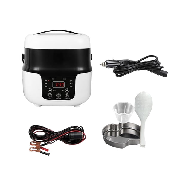Olla arrocera,Olla arrocera eléctrica portátil,vaporizador de alimentos de 2l,Gachas De Arroz Cocinar Calefacción Viaje Olla Arrocera,Calefacción eléctrica Almuerzo Recubrimiento Ollas