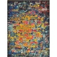 thumbnail image 1 of Unique Loom Estrella Dark Color Area Rug 9' x 12' Rectangle Multi/Navy Blue, 1 of 2