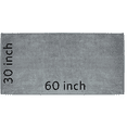 thumbnail image 4 of ELEGANI Premium 100% Cotton Terry Velour Beach Towel - Silver Gray (30" x 60"), 4 of 4