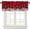 Christmas-4, variant on Burgundy Red Christmas Snowflakes Kitchen Curtains Valance, Red Merry Xmas Holiday Window Treatment Valances for Kitchen Living Room Café Décor 54''x18'', 1 Panel