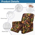 thumbnail image 5 of Kuiaobaty Mushroom Maple Leaf Reclining Sofa Slipcover Stain Resistant Recliner Couch Cover Soft Reclining Slipcover Breathable Recliner Chair Cover Large with Pocket for Pets, 5 of 8