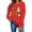 Q118 Red, variant on Mifsaly Womens Vintage Pumpkin Ghost Graphic Crewneck Sweatshirt Long Sleeve Fall Pullover Top Spooky Bow Print Casual Comfy Shirt for Autumn Season Halloween Party White,L