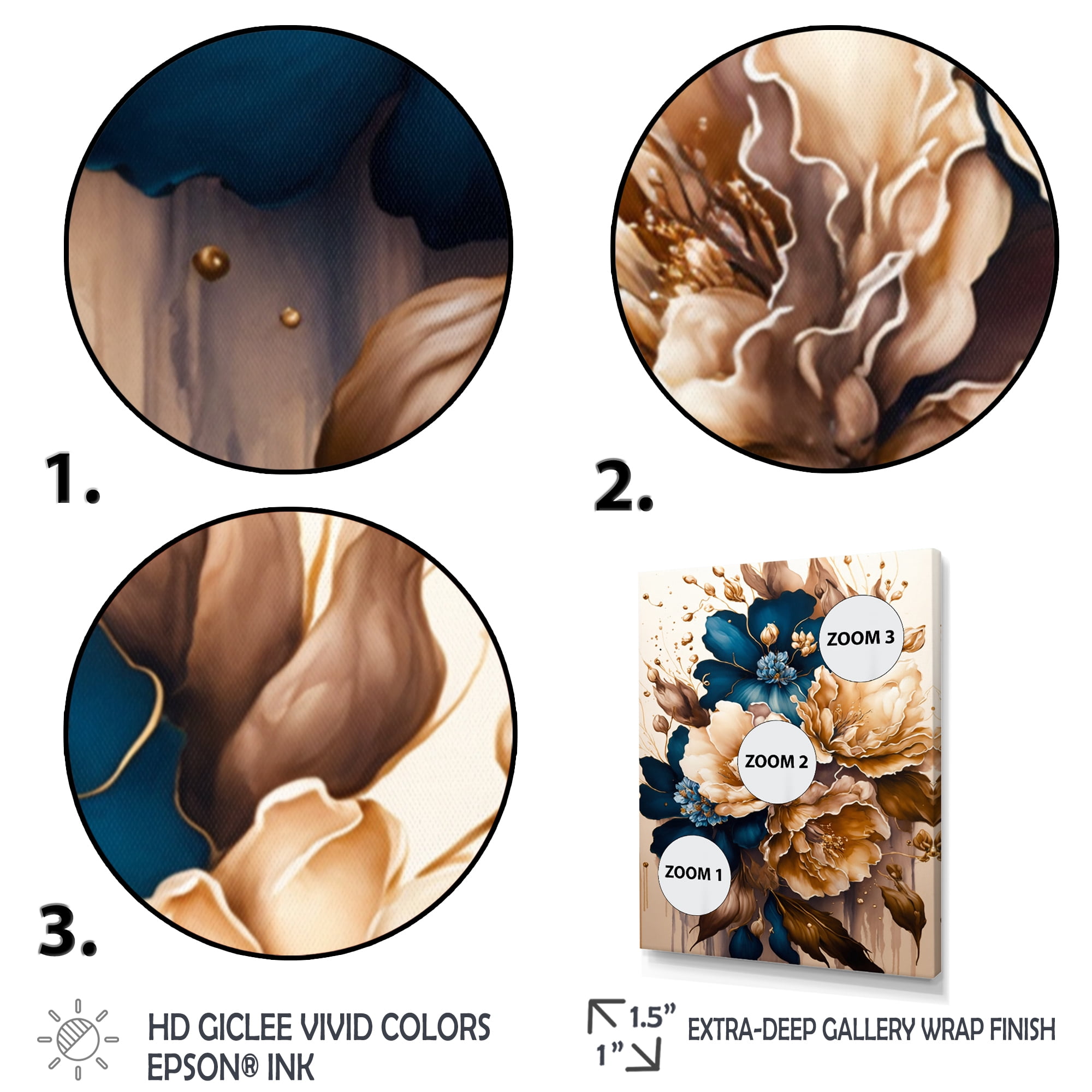 Designart Brown Blossoming Gladiolus Canvas Wall Art