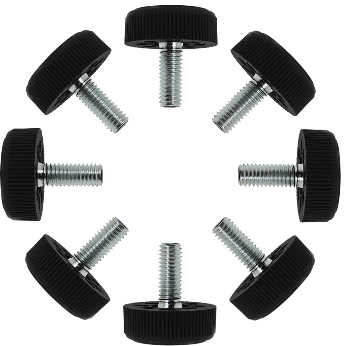 M8 x 20 x 30mm Furniture Glide Leveling Feet Floor Protector for Desk Leg 8pcs