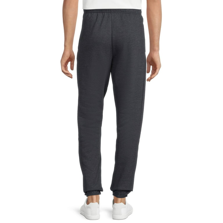 Athletic Works Men's Fleece Elastic Bottom Sweatpants - Walmart.com