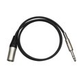 thumbnail image 1 of Versatile 3.3FT Pro Balanced 1/4 Inch TRS to Male Cable for rophone, Speaker, Mixer, Camera, Amplifier, Electric Guitar, Soundbox, Equalizer - Perfect for All Your pipe connection tasks, 1 of 5
