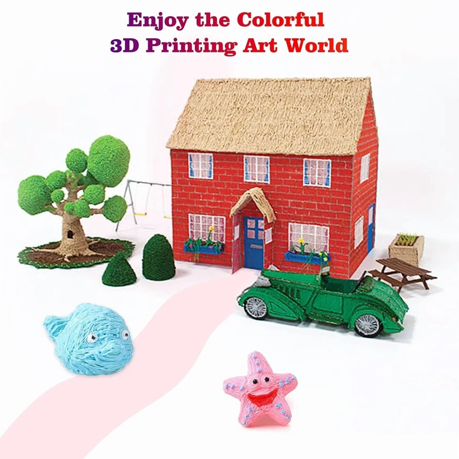 CIRCLE- 24 Colors 3D Pen Pla Filament Refills 3D Printing Pen Refills 1.75Mm 400Ft Set