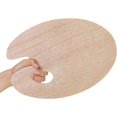 thumbnail image 3 of paleta de pintura de madera de 20*30 cm, paleta redonda para óleo,, 3 of 5