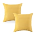 thumbnail image 2 of Mainstays 16 in x 16 in Yellow Solid Texture Outdoor Pillow, Yellow, 2 of 7