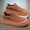 Tangerine, variant on Men'S Plus Size Slip-On Sneakers - Casual Street Style, Solid Color, Low Top, Faux Upper, Fabric Inner & Insole, PVC Sole, Round Toe, All-Season Wear for Hiking, Outdoor, Travel, Daily Use, Travel