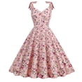 thumbnail image 1 of FcBaudy Camis Robe Sans Manches à Col en V, Robes d'Été pour Femmes, Robes pour Femmes Style Floral Parent-Enfant Robe à Nœud Camisole Robe pour Femmes, 1 of 3