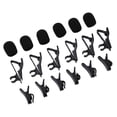 thumbnail image 4 of Kit de reemplazo de micrófono de 18 piezas 6 piezas Mic Clips de metal 6 piezas cubierta de espuma de micrófono 6 piezas Clips de alambre de plástico, 4 of 8