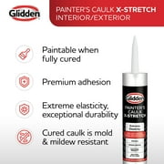 Glidden 10.1 fl oz X-Stretch Painter’s Multi-Purpose Interior/Exterior Caulk, White