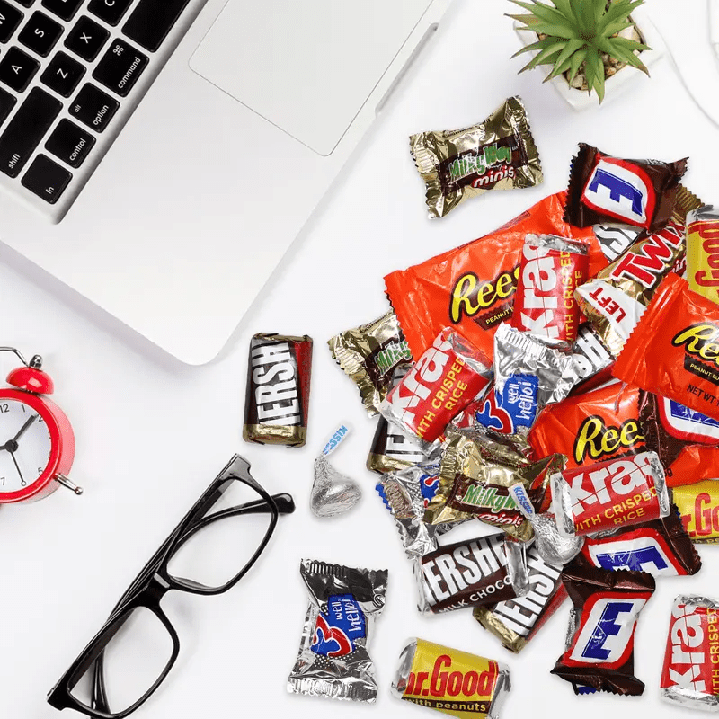 Zisbers Assorted Chocolate Variety Pack, 3 lb Bulk Bag of Individually Wrapped Chocolate Candy Bars, Mixed Chocolate Candy for Holidays & Parties