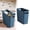 Blue, variant on Small Trash Can Small Trash Can - Slim Plastic Wastebasket For Bathroom Kitchen Hotel Room Office Home - Space-Saving Waste Bin With Lid - Easy Clean Indoor Outdoor Use