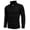 Black, variant on Men's Half Zip Sweaters Slim Fit Lightweight Mock Neck Turtleneck Cable Knitted Pullover