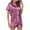 Purple A, variant on IROINNID Sleepwear Sets for Women Two-Pieces Silk Homewear Soft Tops with Shorts Nightwear Pajamas Set,Burgundy