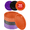 Purple Black Orange, variant on Disposable Paper Plates Black Orange, 6 Inches Paper Dessert Plates, Strong and Sturdy Disposable Plates for Halloween Party, Picnic, or Travel Party Plates, Pack of 100 - By Amcrate