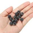 thumbnail image 4 of Uxcell Sport Ball Beads Opaque Acrylic Sports Beads Basketball Beads Spacer Loose Beads Craft for DIY Necklace Bracelet 60 Pcs Black, 4 of 7