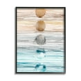thumbnail image 2 of Stupell Industries Brown & Blue Gradient Circles Abstract Painting White Framed Art Print Wall Art, 2 of 5