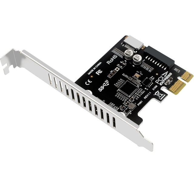 pitrice PCIE to Type-c Expansion Card Port Extender Component Adapting Accessories Universal Connector Equipment 19/20pin Adapter Cards