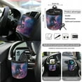 thumbnail image 5 of Renewold Black Horse Galaxy 15 PCS Car Seat Cover Set, with Steering Wheel Seat Belt Cover Rear View Mirror Cover Coaster Trash Cans Keychain Air Vent Storage Bag Universal Fit, 5 of 7