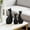 186#Black, variant on Ceramic Pet Family Figurine Set of 3, Porcelain Cat Parents and Baby Sculpture – Sentimental Memorial Gift for Pet Lovers, Bookshelf Office Living Room Decor