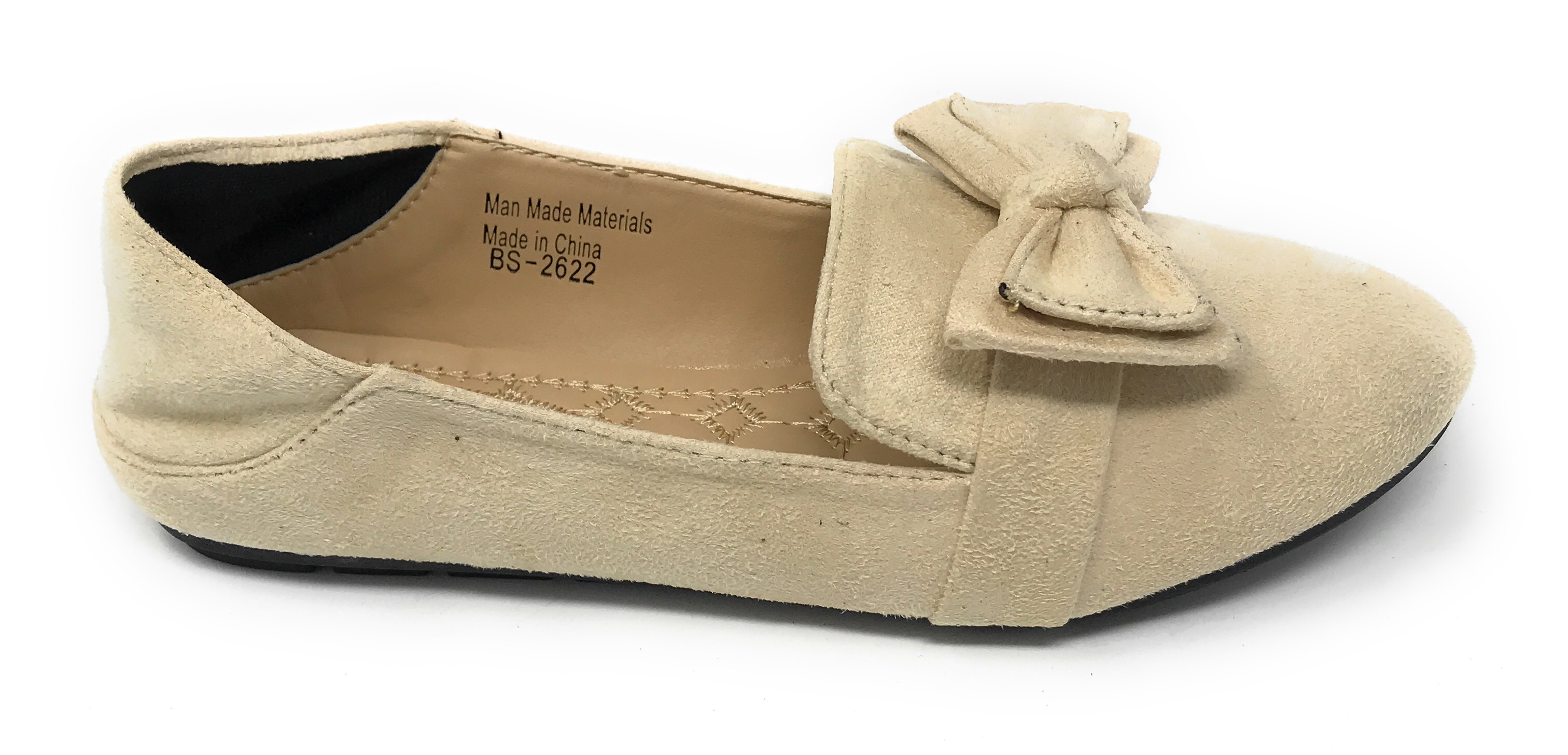 Victoria K Women's Foldover Sueded Double Bow Ballerina Flats